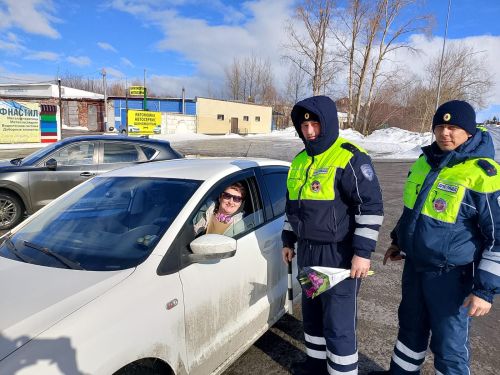 Автолюбительниц Камского Устья поздравили с 8 Марта