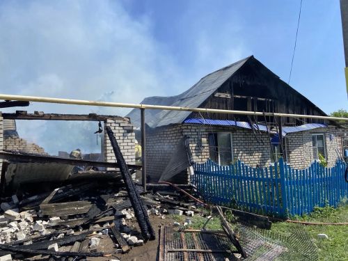 Стала известна причина пожара в селе Большие Кармалы