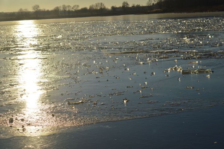 Данные о толщине льда на реках и водоемах Татарстана