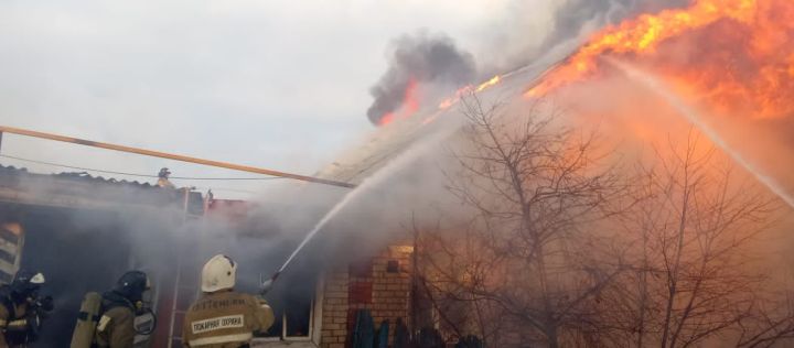 Пожар в Камско-Устьинском районе