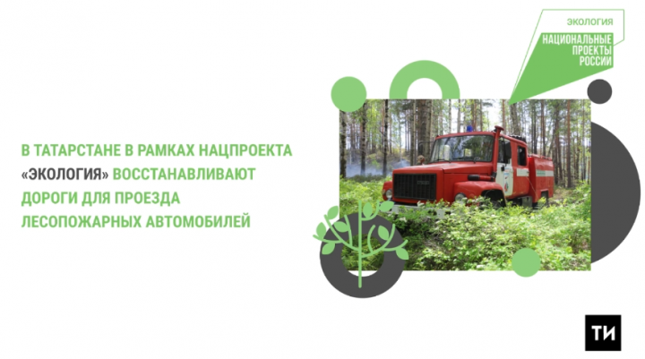 В Татарстане строят дороги для лесопожарных автомобилей