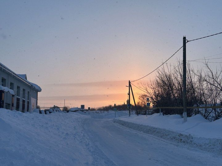 В районах Татарстана ночью похолодало до минус 45 градусов