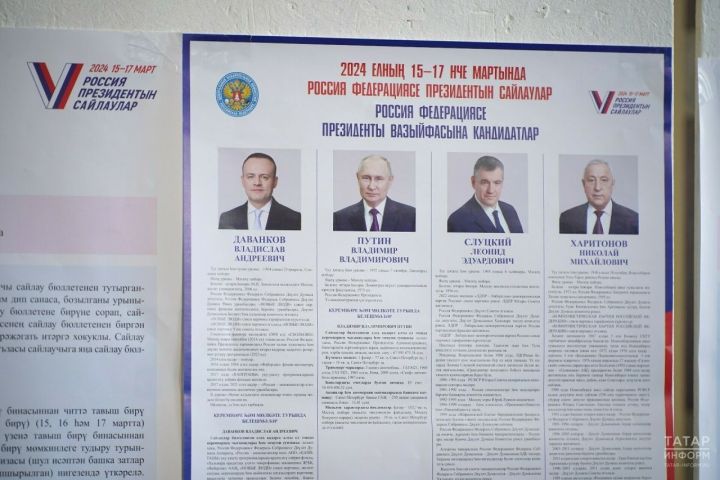 В Татарстане явка на выборах президента России составила 23,24%