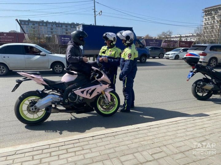 В Татарстане проводят рейды на мотоциклистов
