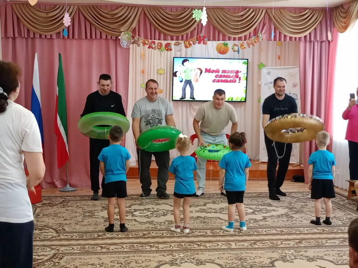 В детском саду «Радуга» прошел спортивный праздник «Наши папы – супер-папы»